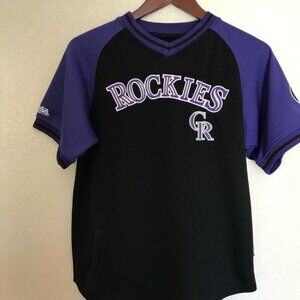 Rockies Women's Black and Purple Jersey